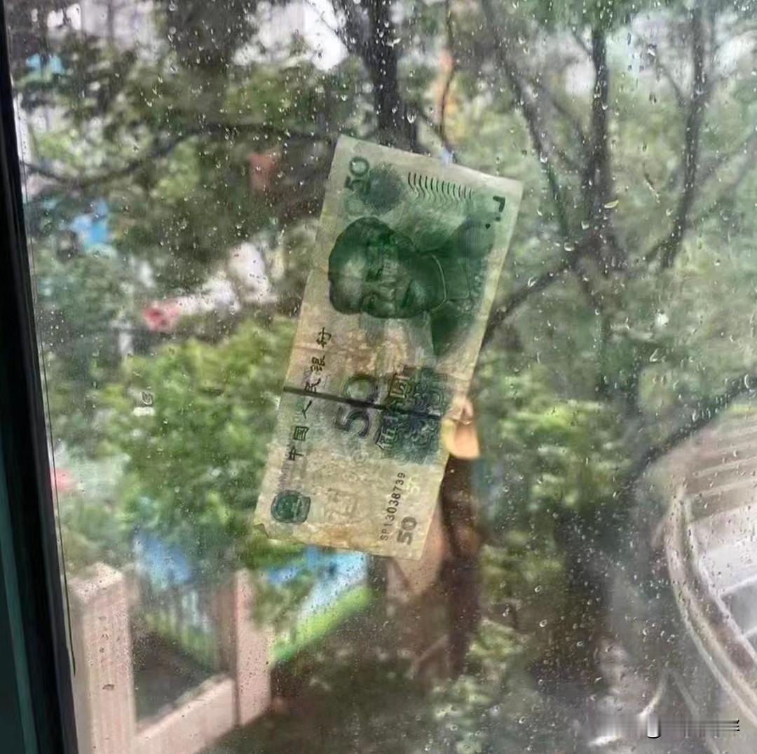 以后不要再说钱不是大风刮来的了，台风还真的把钱刮到我家来了。
这次超强台风“摩羯