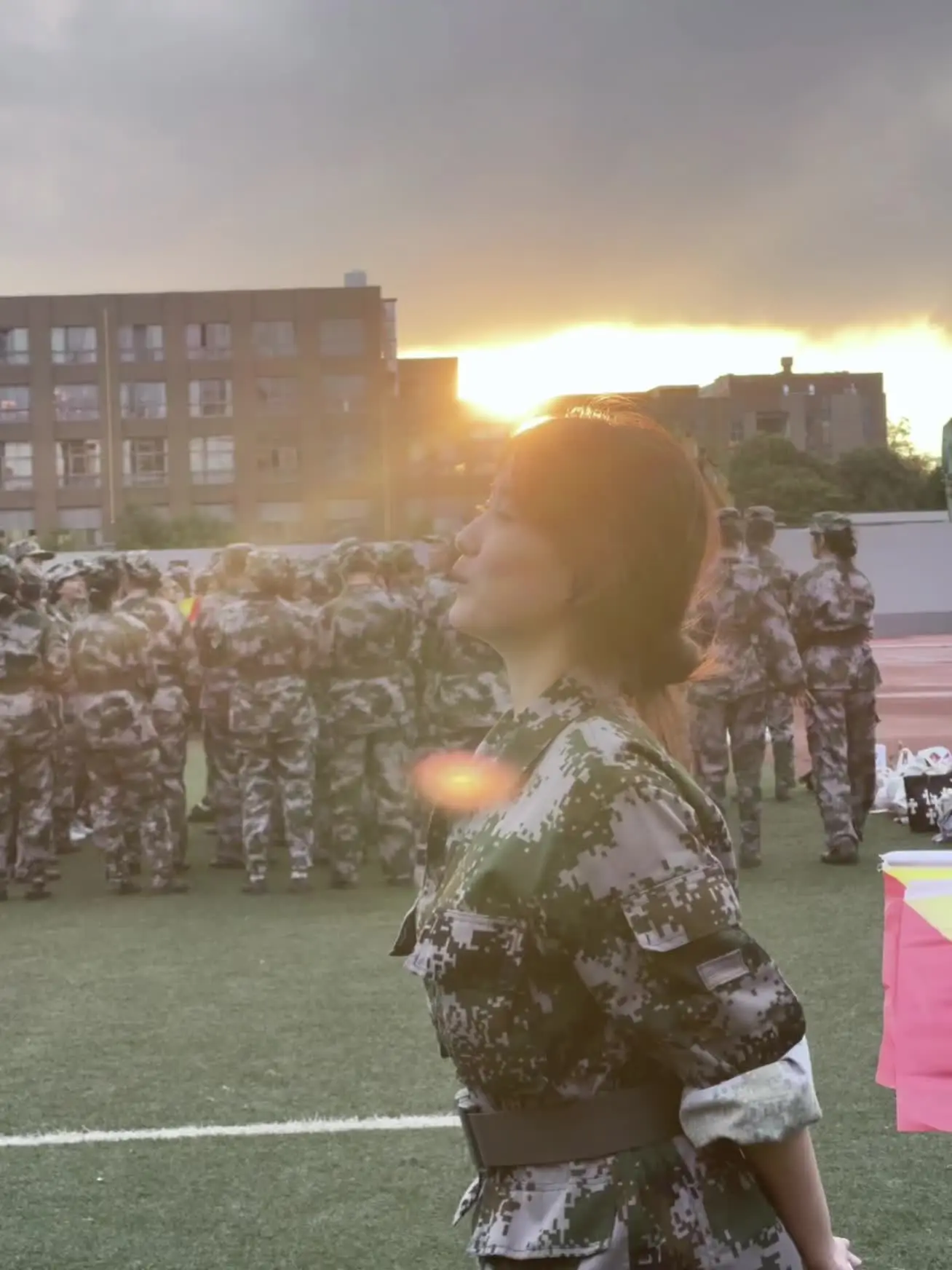 军训虽累 好在有你们