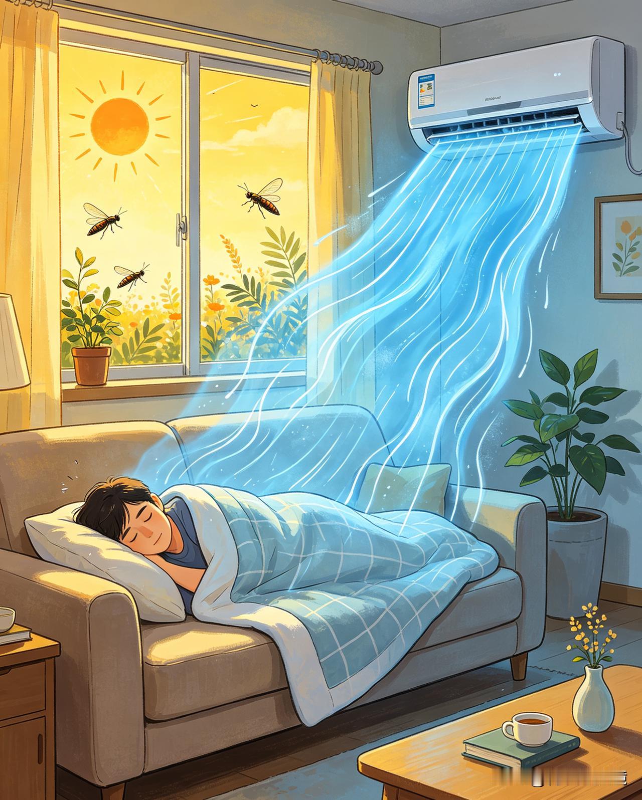 夏天吹空调别瞎吹，正在悄悄埋下秋冬病根
 
广州天气闷热，家家都离不开空调。
很