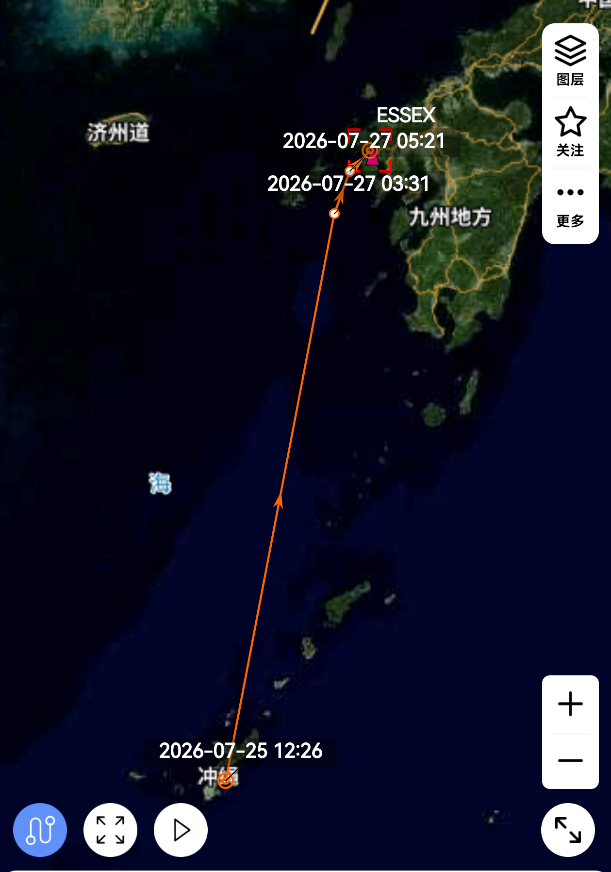 7月27号，的黎波里号(LHA-7)抵达佐世保，正式结束作战部署。➤由于与埃塞克