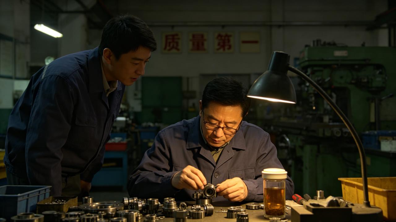 质检科的老杨，是全厂最招人恨的人。
别人检一百个零件过九十九个，他检一百个能挑出