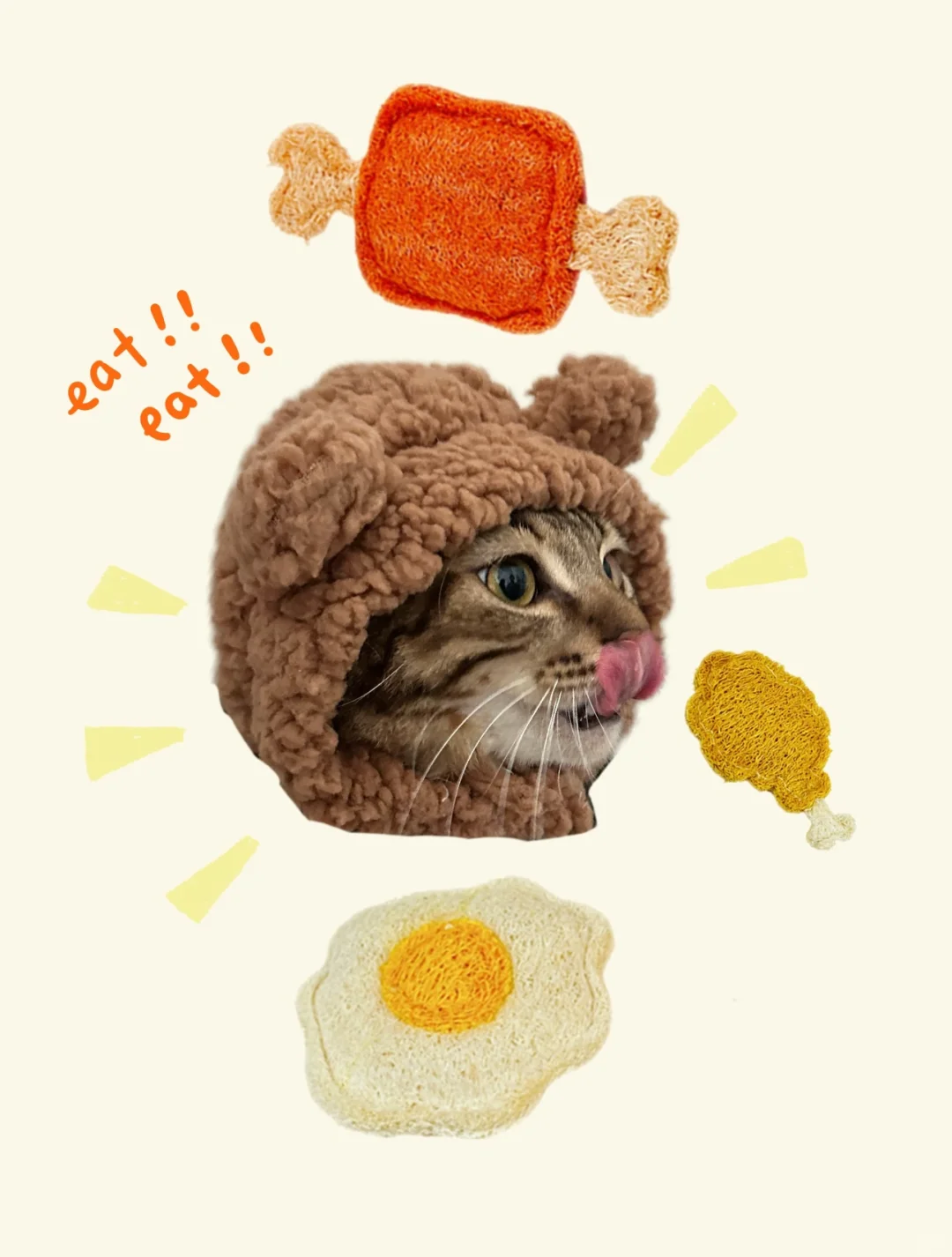 最近超火的元气餐包get！！猫咪新宠！