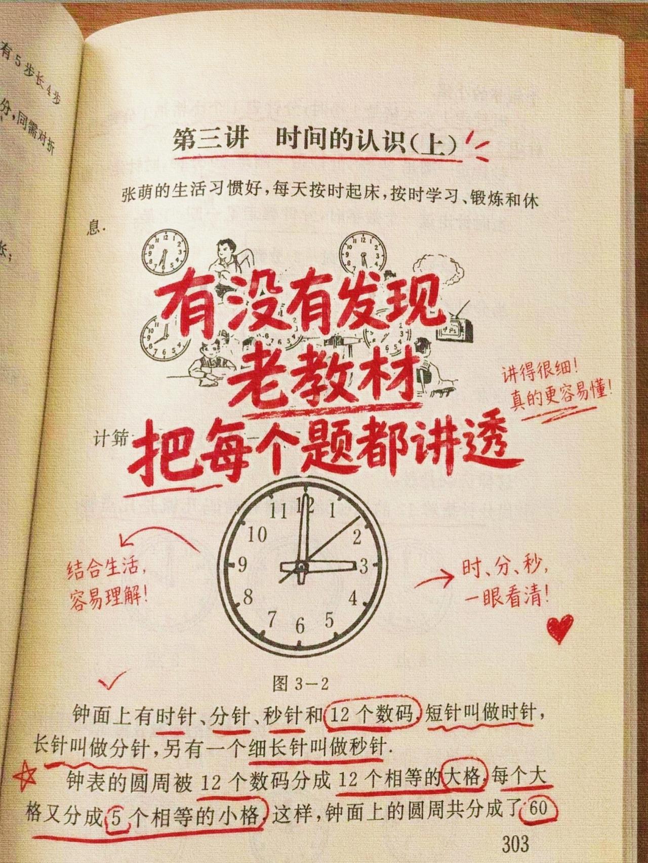 90年代经典华罗庚数学一年级教材，把图形认知融入生活场景。通过观察桌面、车轮、三