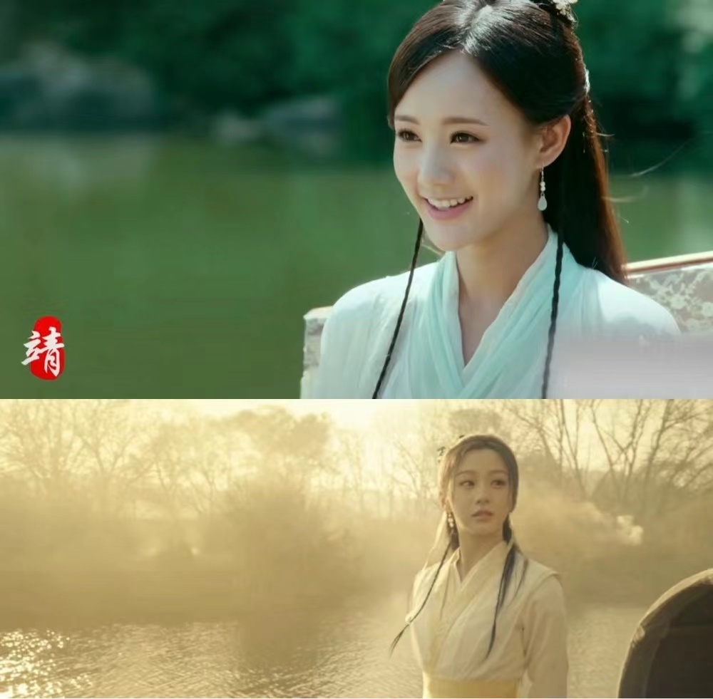 #李一桐包上恩版黄蓉出场对比# 看到李一桐包上恩版黄蓉出场对比，让人陷入了思考。