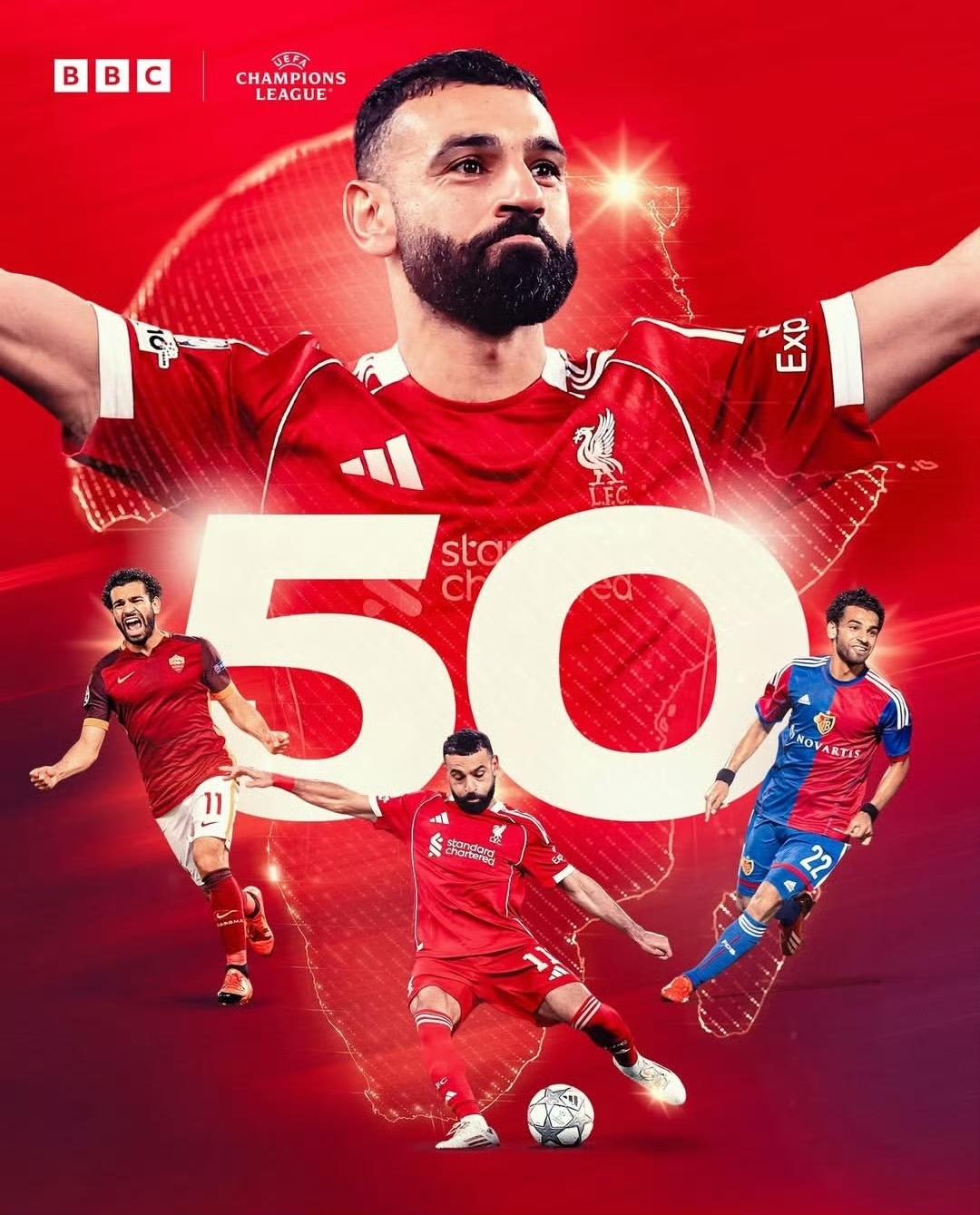 33岁的萨拉赫：

在欧冠1/8决赛对阵加拉塔萨雷的生死战中，

上半场：表现堪