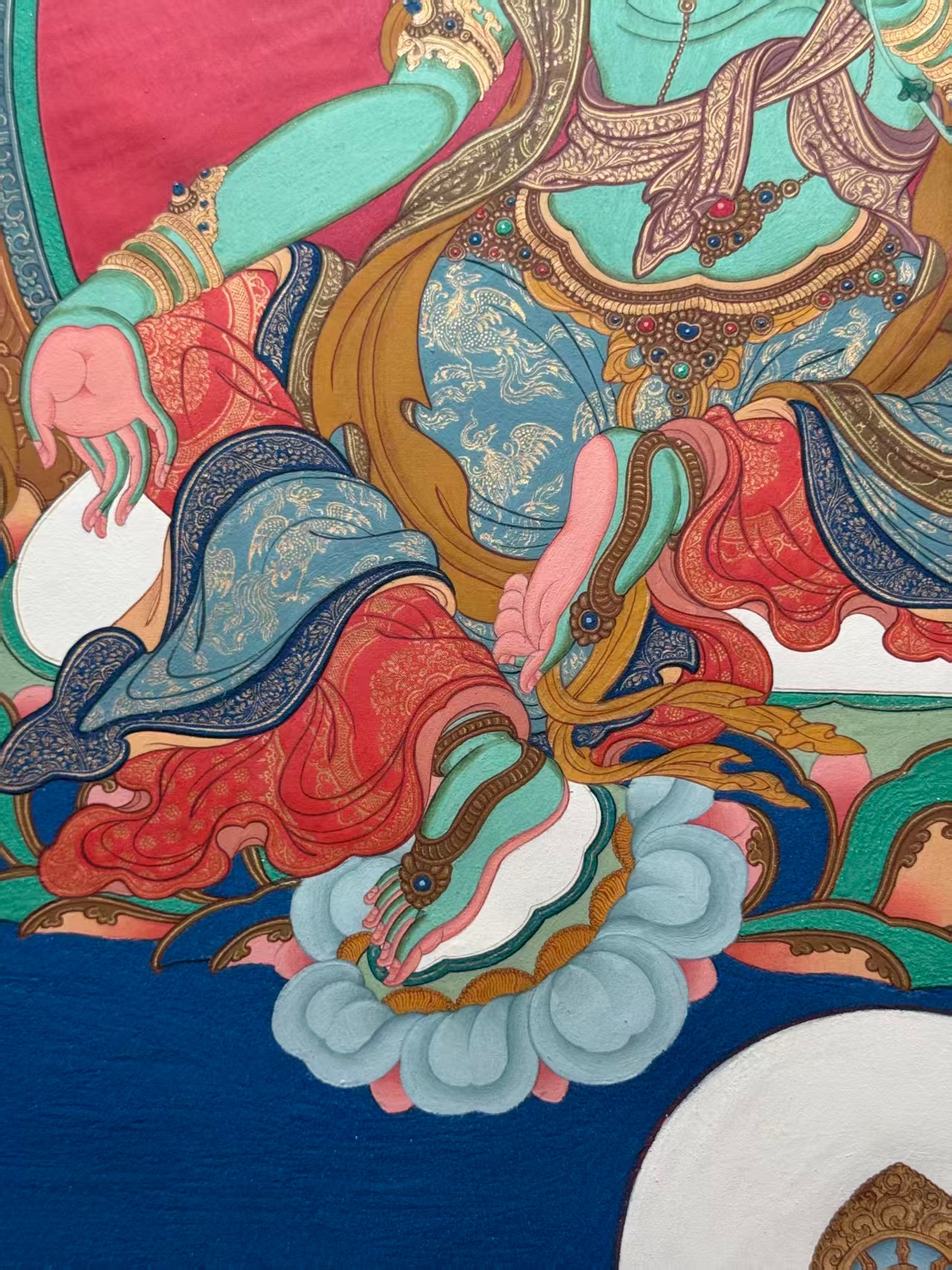 Bodhisattva Tara (green）绿度母 长60cm 宽41cm 