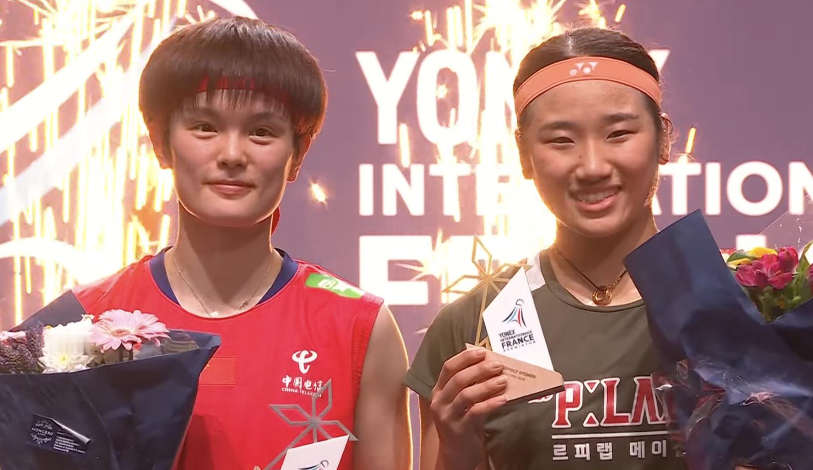 🏆女单冠军：安洗莹🇰🇷🥈女单亚军：王祉怡🇨🇳恭喜两位🎉🎉🎉20