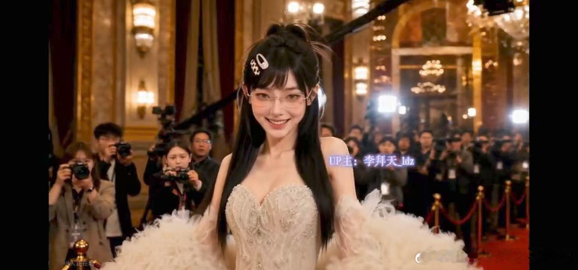 AI偶像都开始走红毯了 内娱红毯进化了！虚拟偶像组团出席，零妆造失误，华丽造型轮