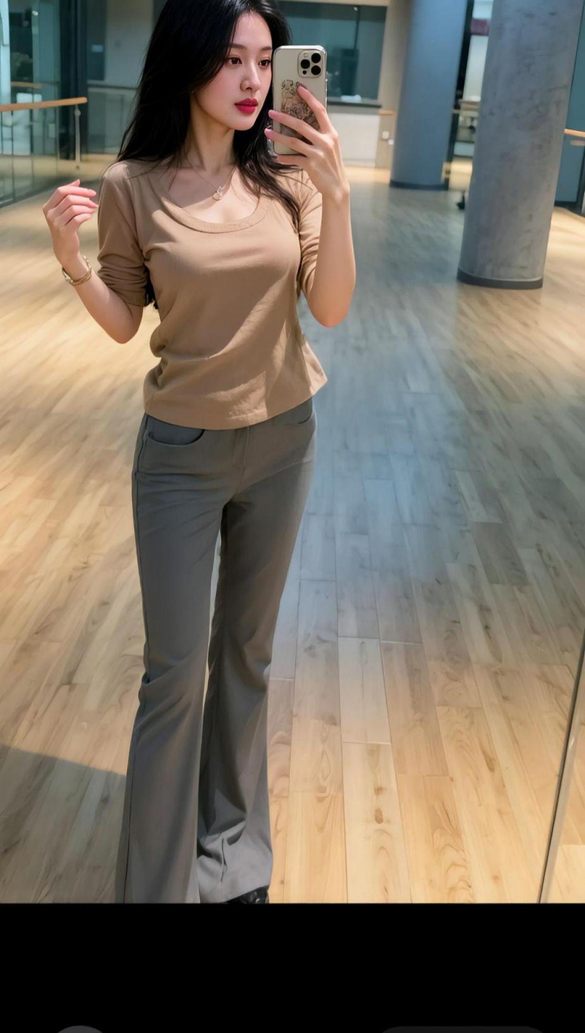 AI室内自拍照 抖音ai创作 甜系女孩  大自然的风光 甜美女孩穿搭