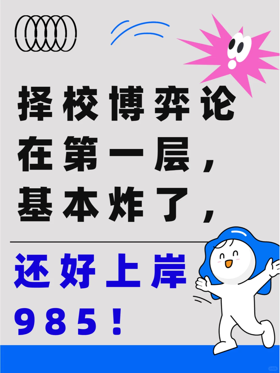 择校博弈论在第一层，基本炸了还好上岸985