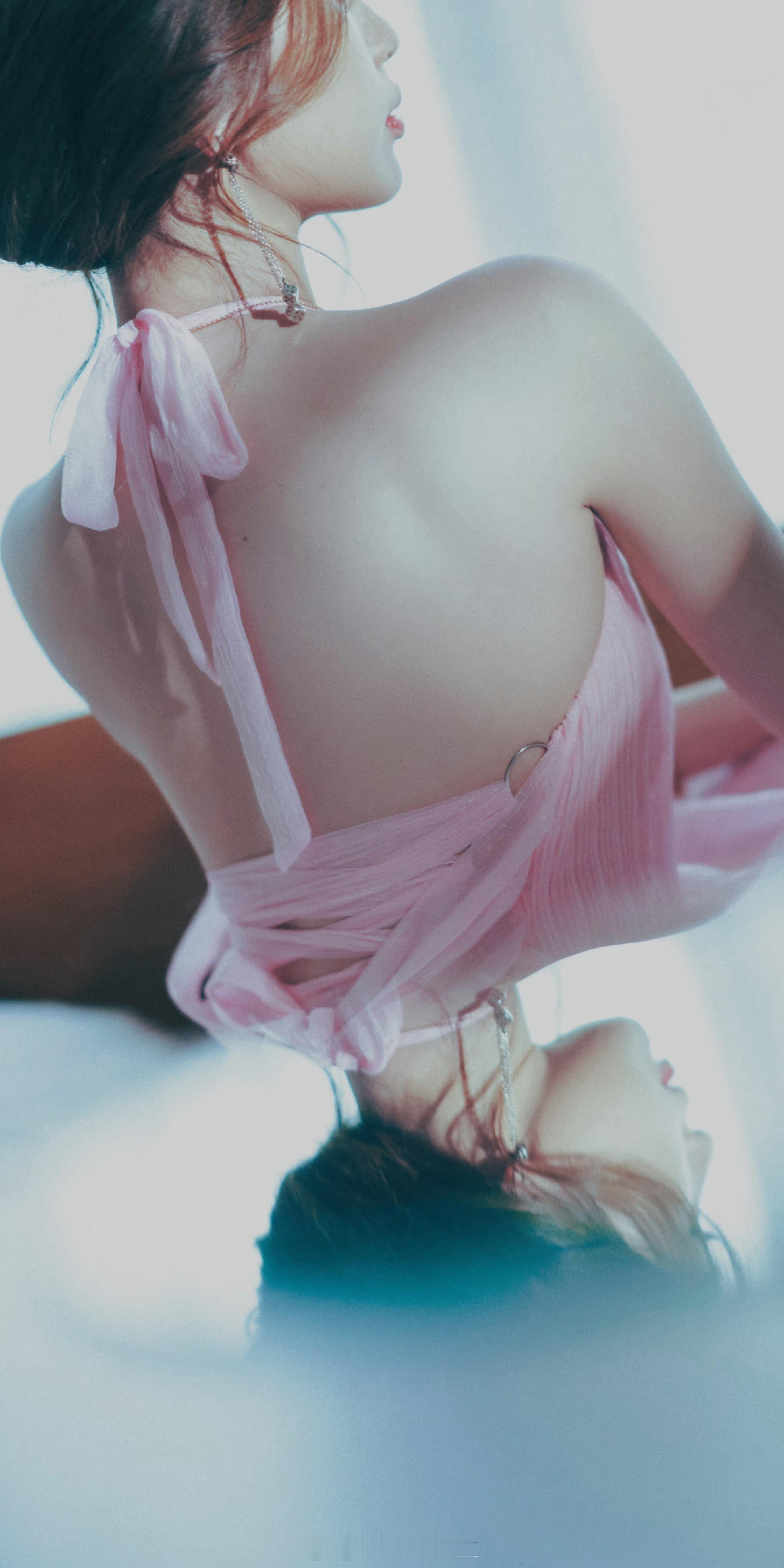 虞书欣粉色纱裙写真 热图阁公众号 