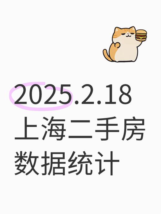 2025.2.18上海二手房数据统计