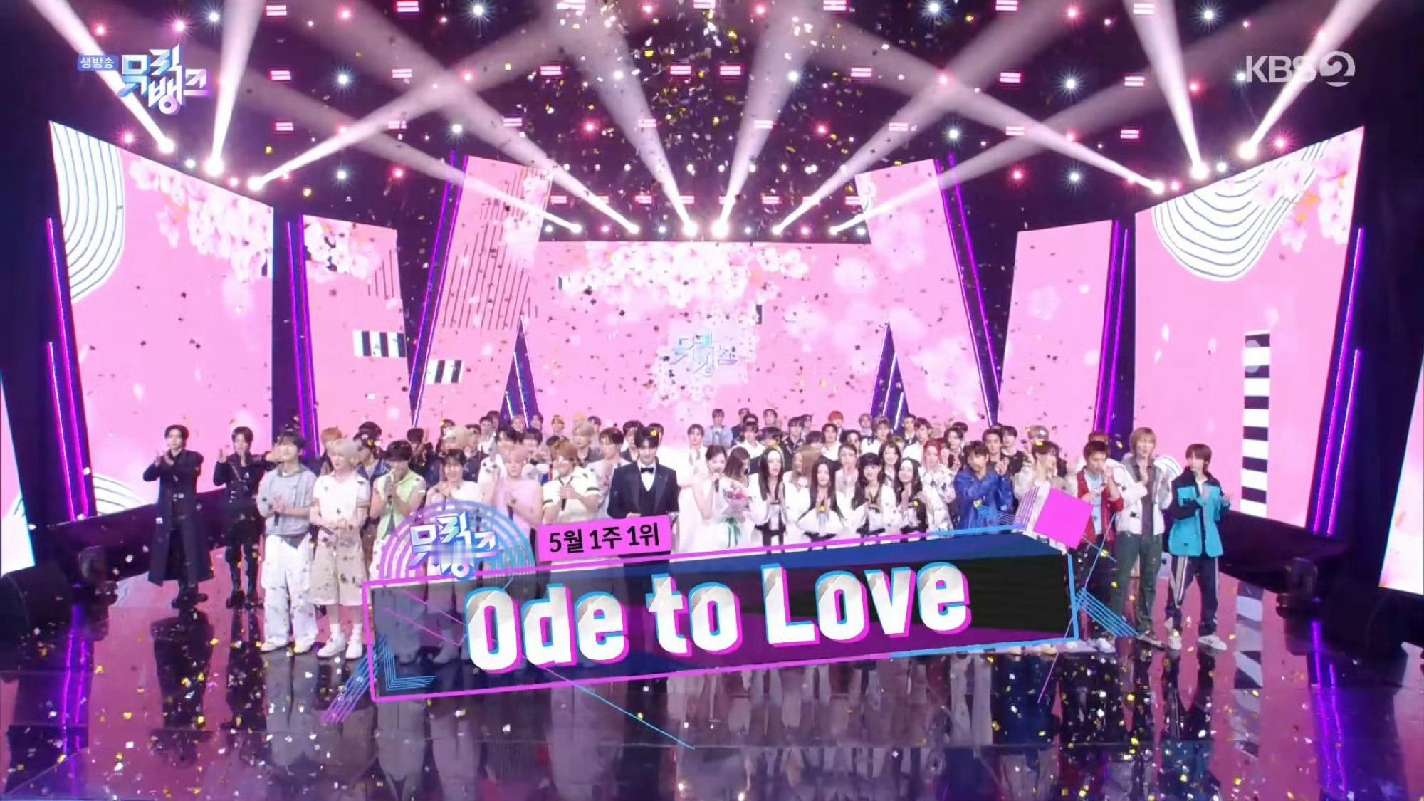 今天nctwish拿下音乐银行一位🎉Ode to Love初一位✅ 