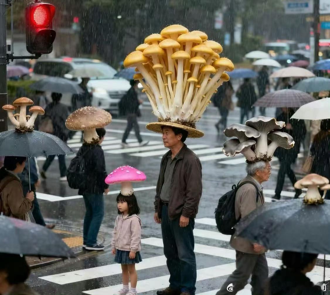 西安下了1个多月雨后遍地长蘑菇毕竟🍄是伞状的啊[允悲] ​​​