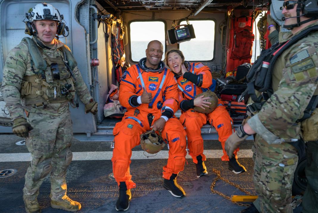 美国宇航局（NASA）最新发布的阿尔忒弥斯二号任务在近期成功回落后持续发布的照片