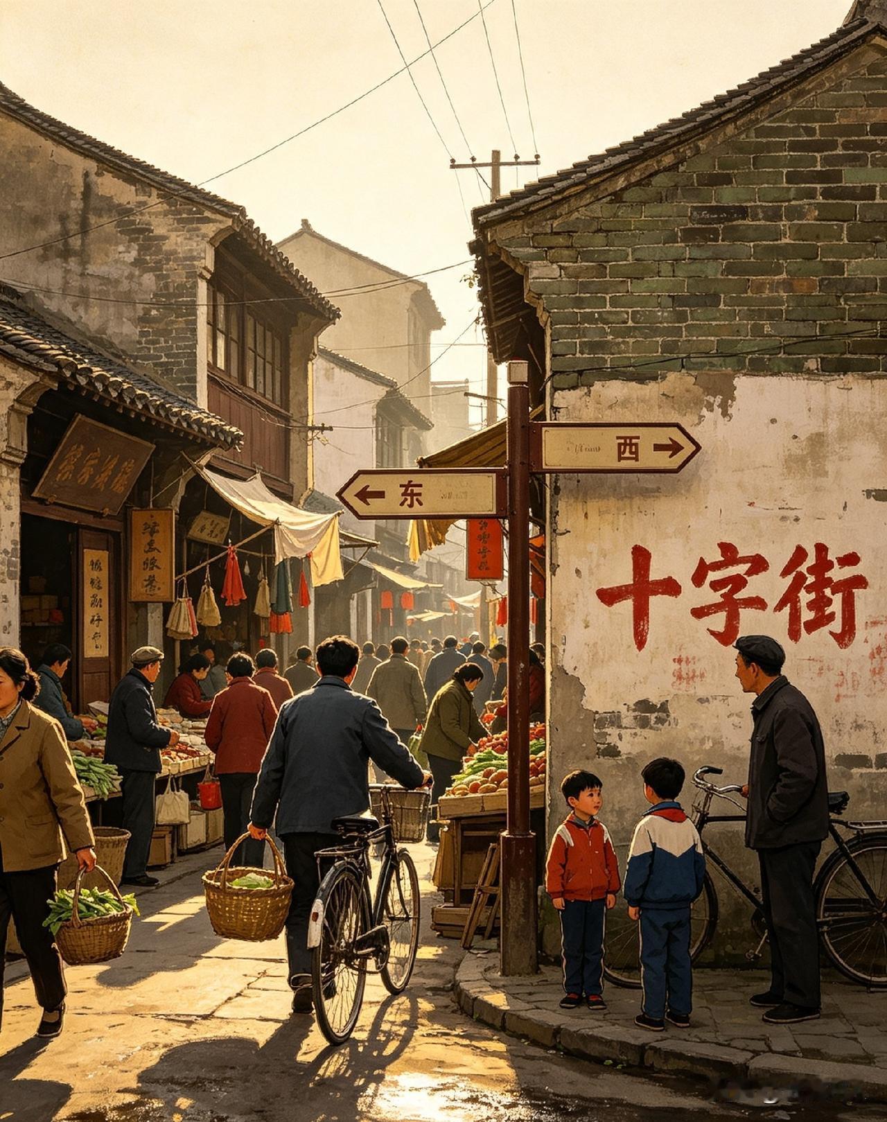 老鄂城十字街，是古城繁华的烟火中心。街巷四通八达，老店鳞次栉比，昔日商贾云集，人