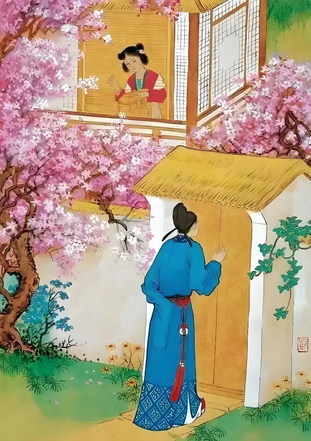 莫怪红杏爱出墙，
园中寂寞太凄凉，
孤立一枝无人问，
………请友续句………？
[