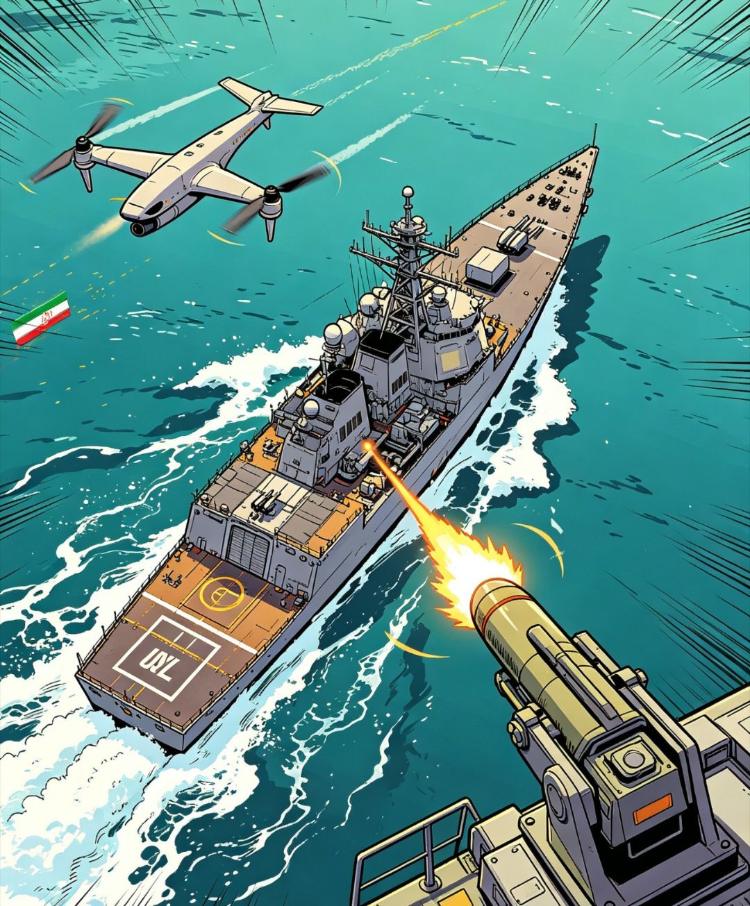 伊朗披露64秒驱退美军舰视频 伊朗公开64秒对峙原声，直接打脸美军“顺利通过”说