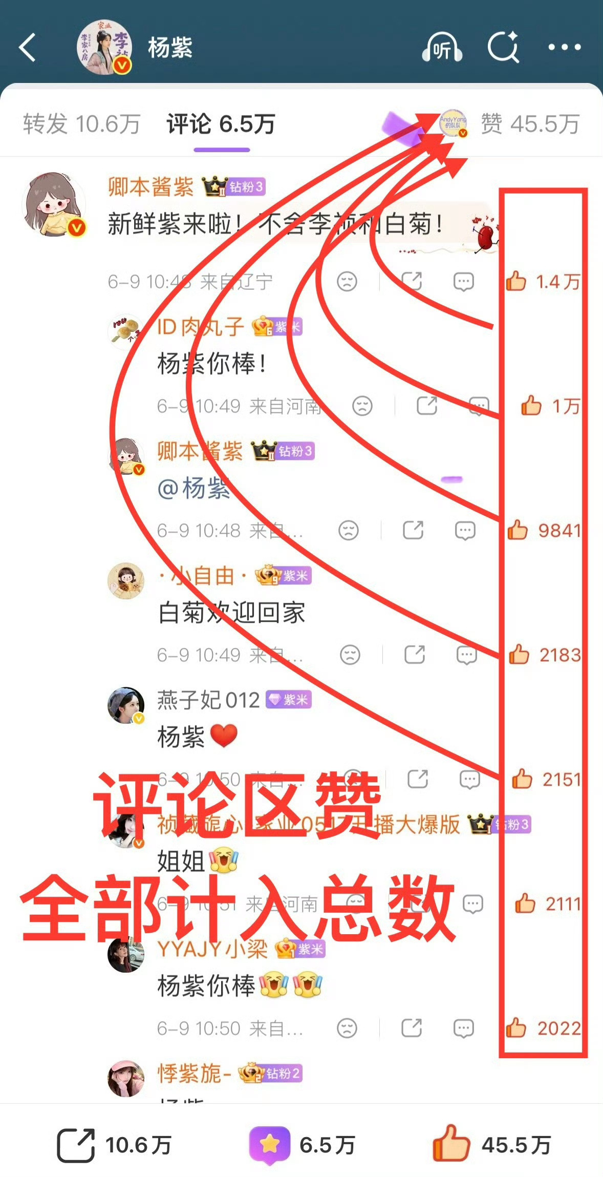 杨紫  中午好下午好，日常点赞刷到就随手点几轮👌网页链接杨紫家业 yz杨紫生命