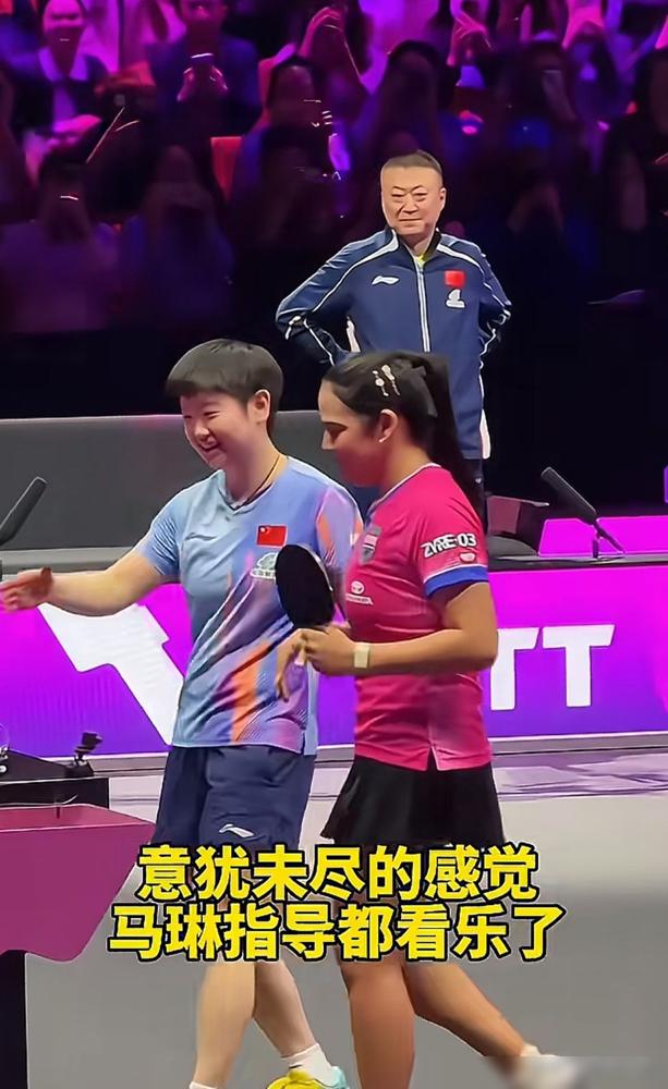 孙颖莎3：0横扫好友，赛后第一句话居然是连说“对不起”。
 
比赛刚结束，孙颖莎