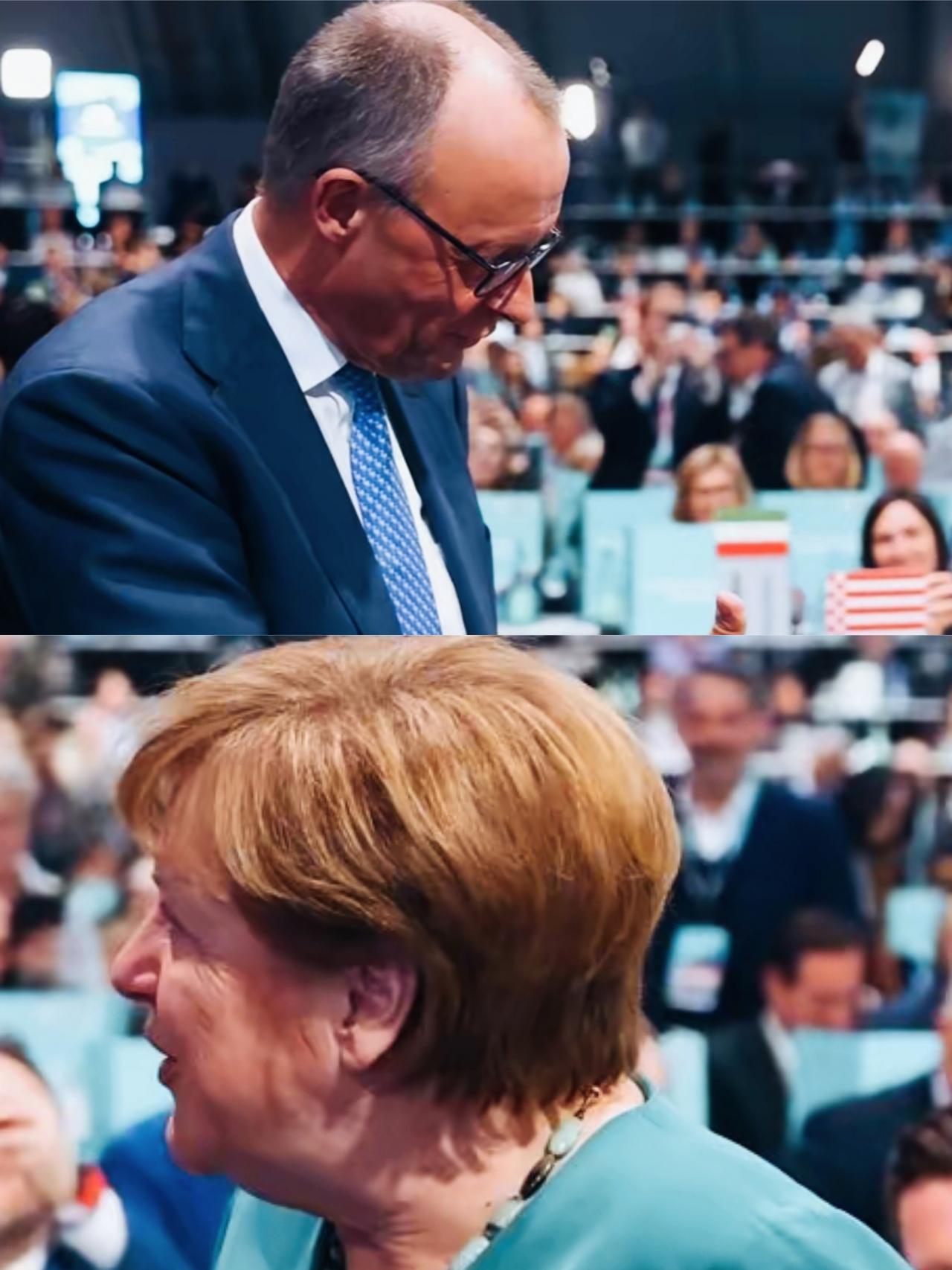 默茨和默克尔两人相比的话，谁的领导力更强一些呢？
默茨和默克尔谁更有魄力啊？
默