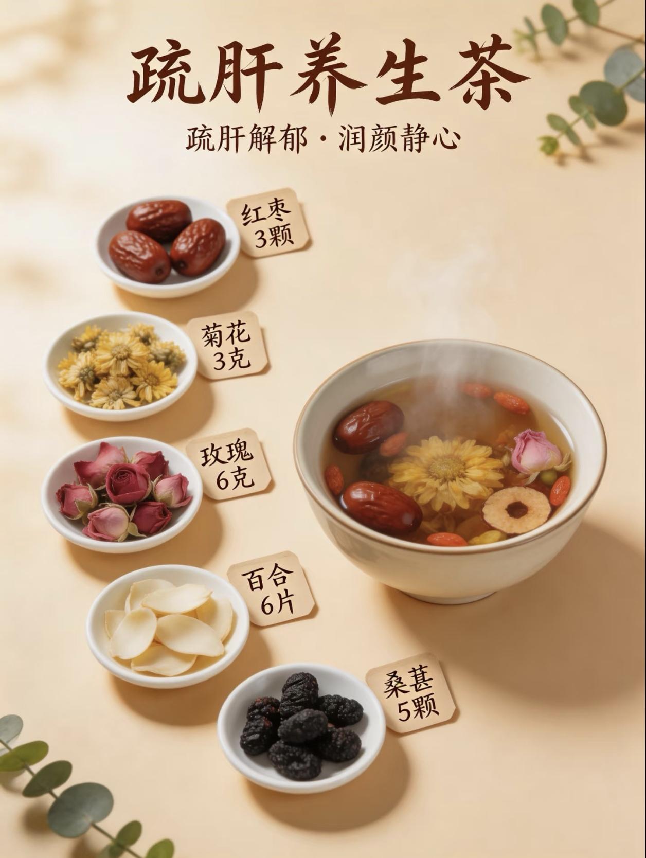 分享几个护肝小茶方子，养肝是养护，是保养，不能治病，有问题还是要去医院哟