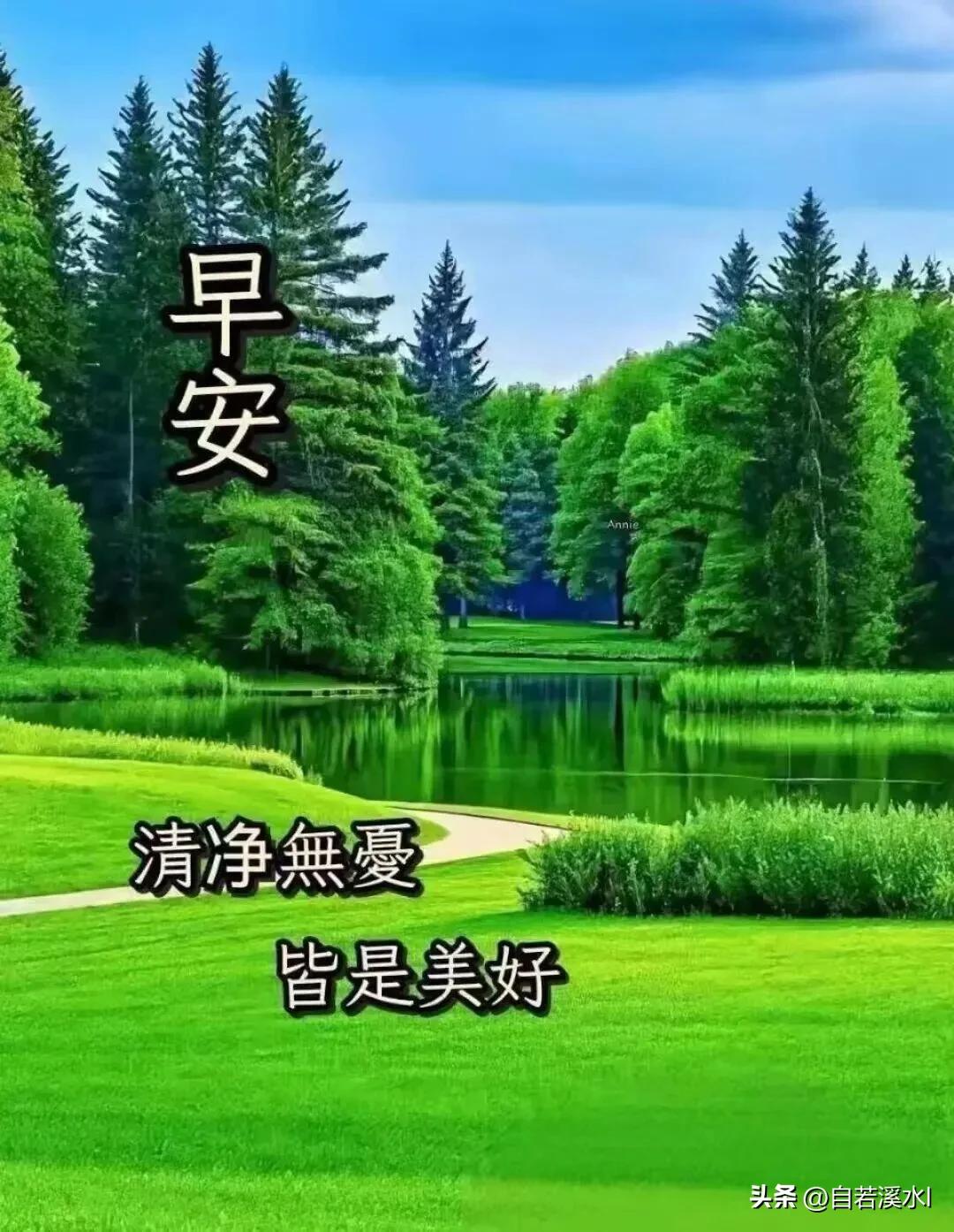心守清净无忧，所见皆是美好。早安！