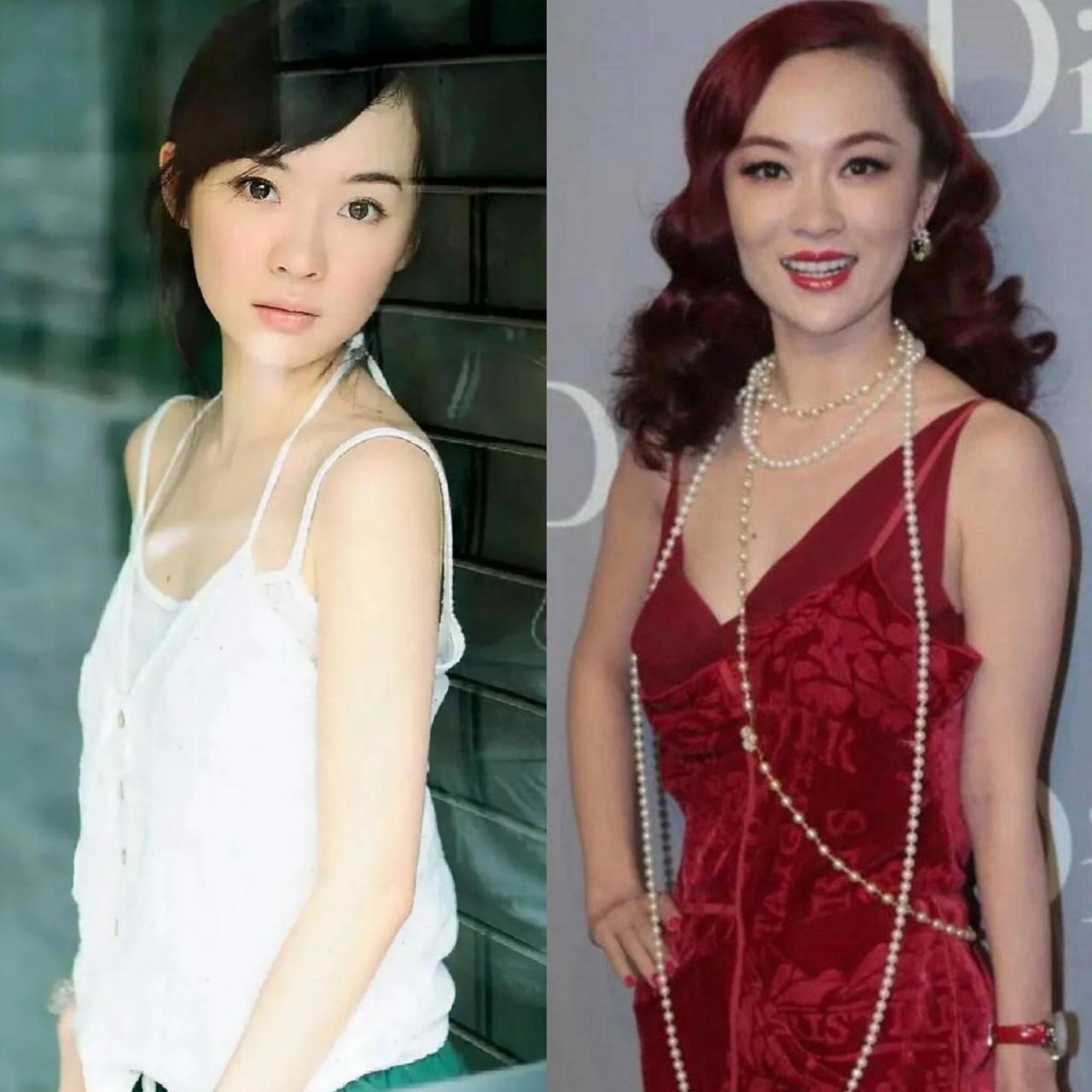 霍思燕其实真的不太适合浓艳挂的妆容，尤其是烟熏妆，一上脸就显得成熟感特别重，和她