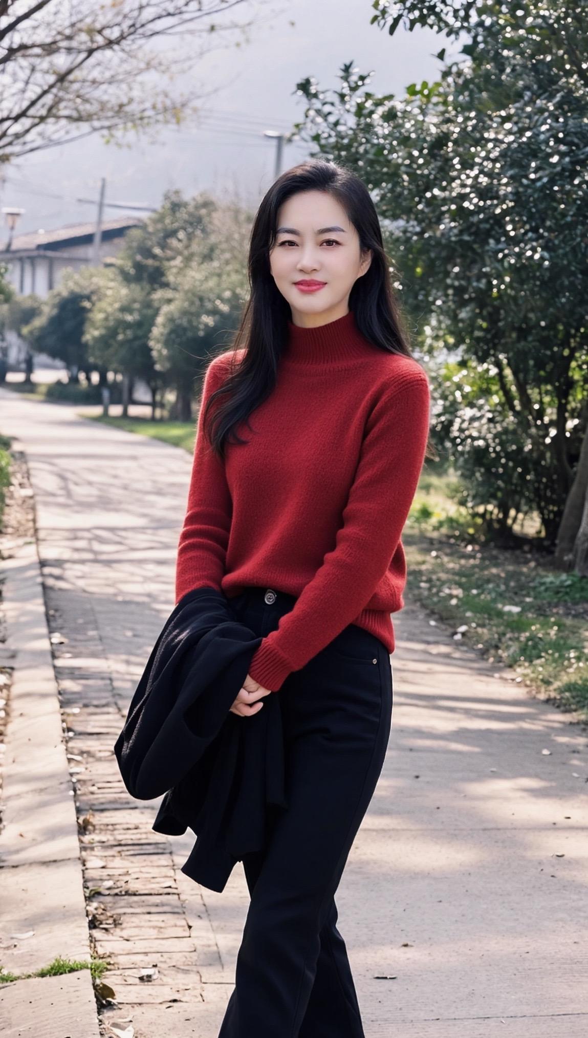 田园生活照   穿搭