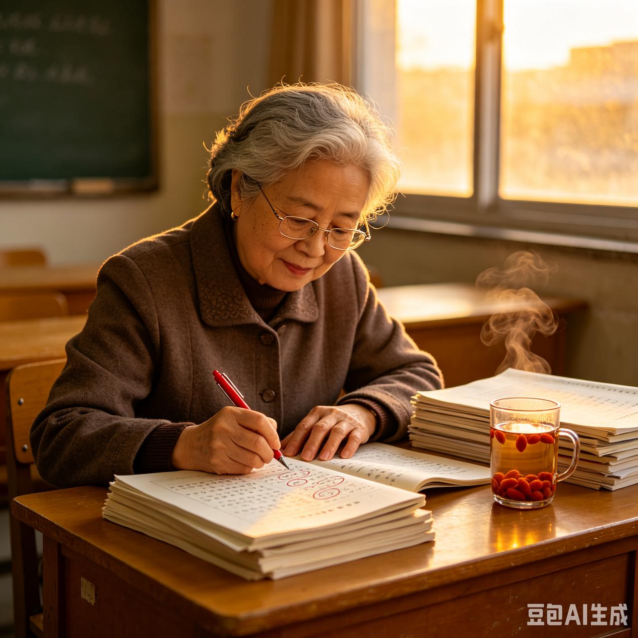 学校有一个女教师，职称是副高。她向学校申请延迟退休，干到60岁，并与学校签订延迟