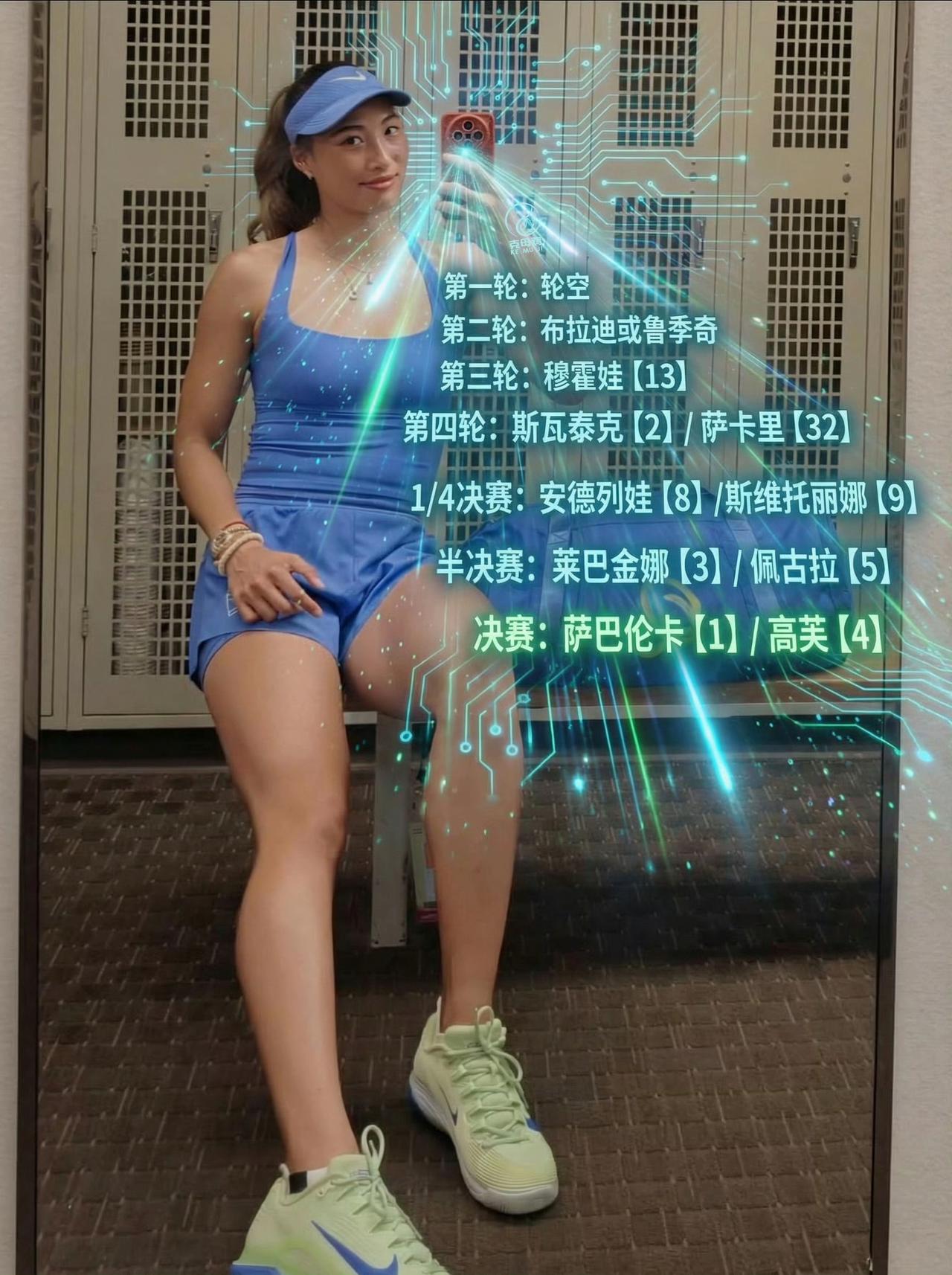 郑钦文今年印第安维尔斯赛的签表出来了，大家觉得签运如何？
第三轮大概遭遇穆霍娃、