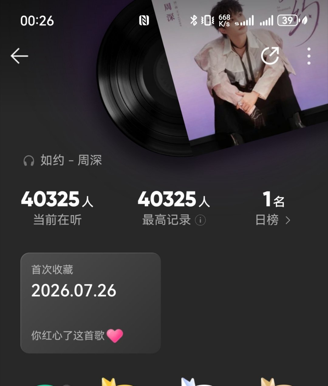 天啊这个时间4万多人在听周深出道12周年唱了如约生活手记