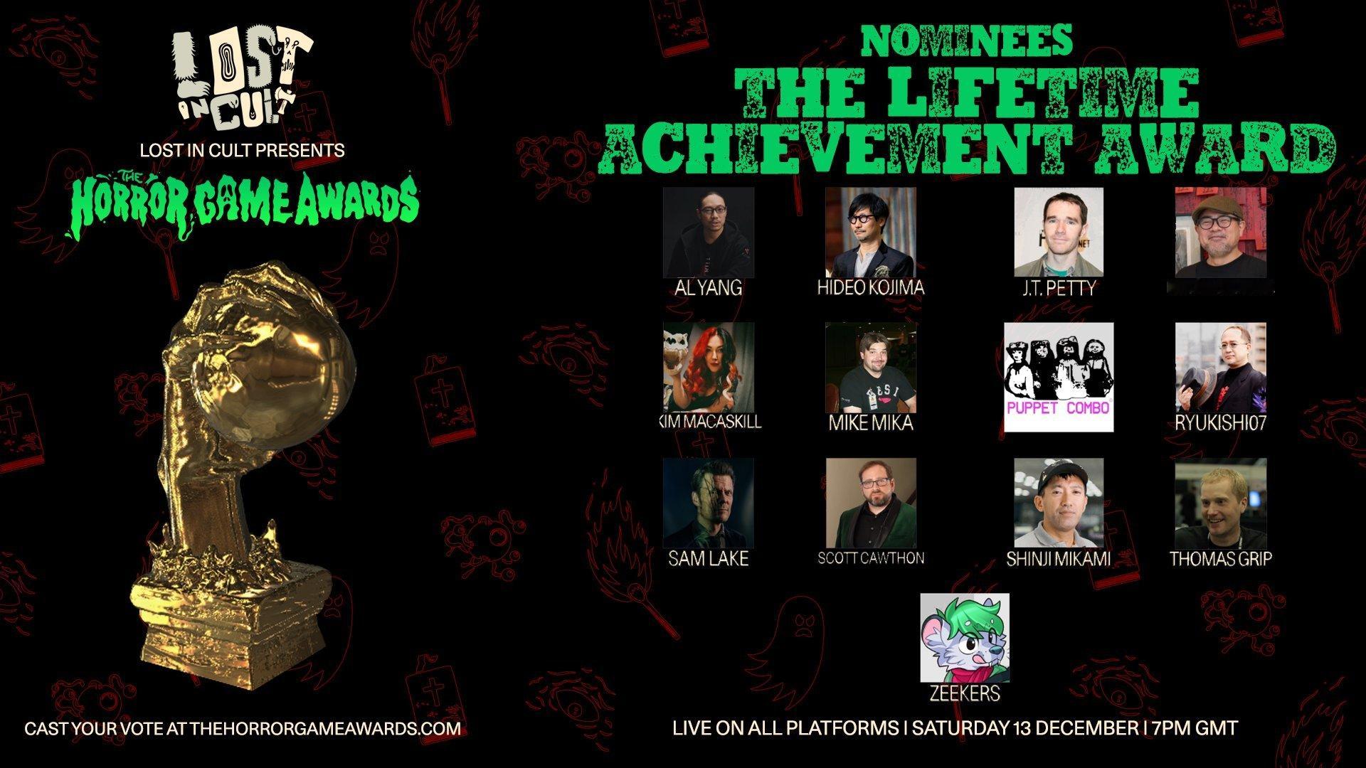 【2025年恐怖游戏大奖获奖名单，小岛秀夫获终身成就奖】2025恐怖游戏大奖的获