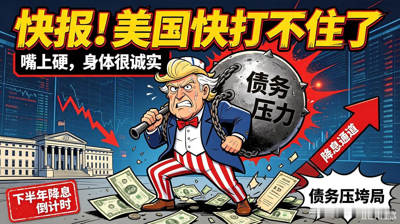 快报！美国装硬气装不下去了！下半年必降息，套路彻底玩崩🤯
 
快报快报📢！别