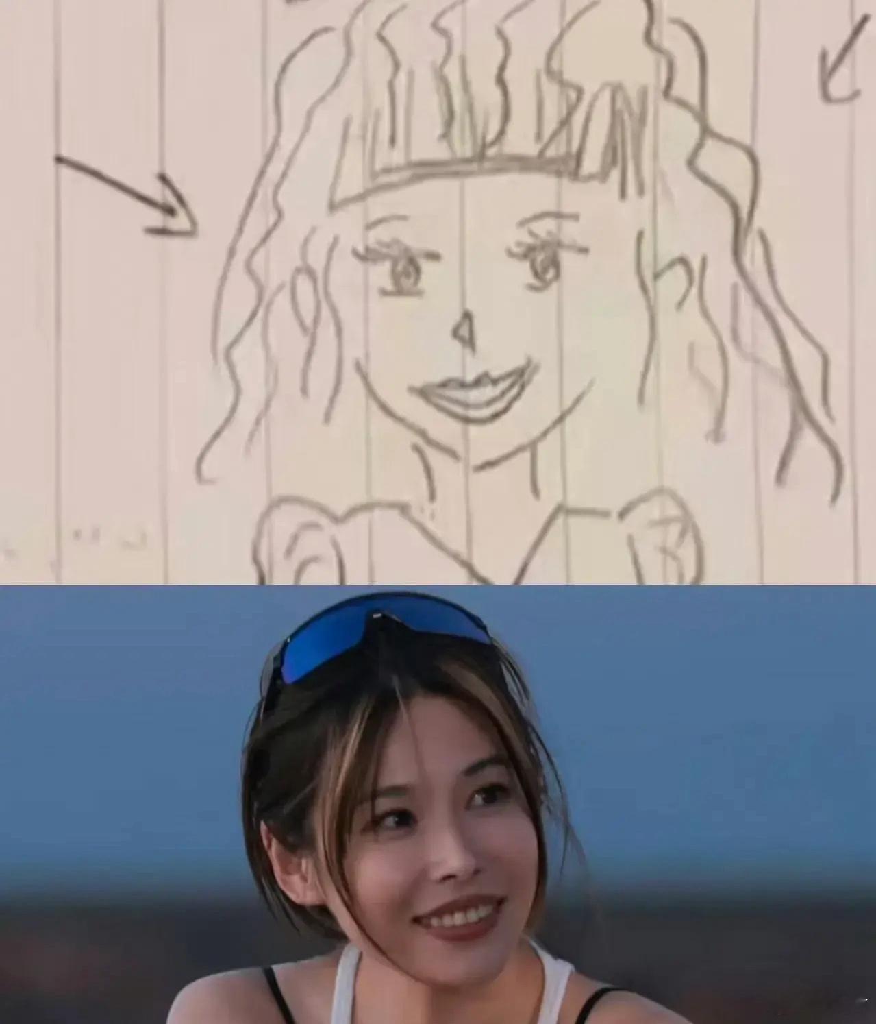 李行亮给妻子麦琳画得画像葛夕，画师给麦琳画得画像杨子，其实吧，明眼人都觉得李行亮