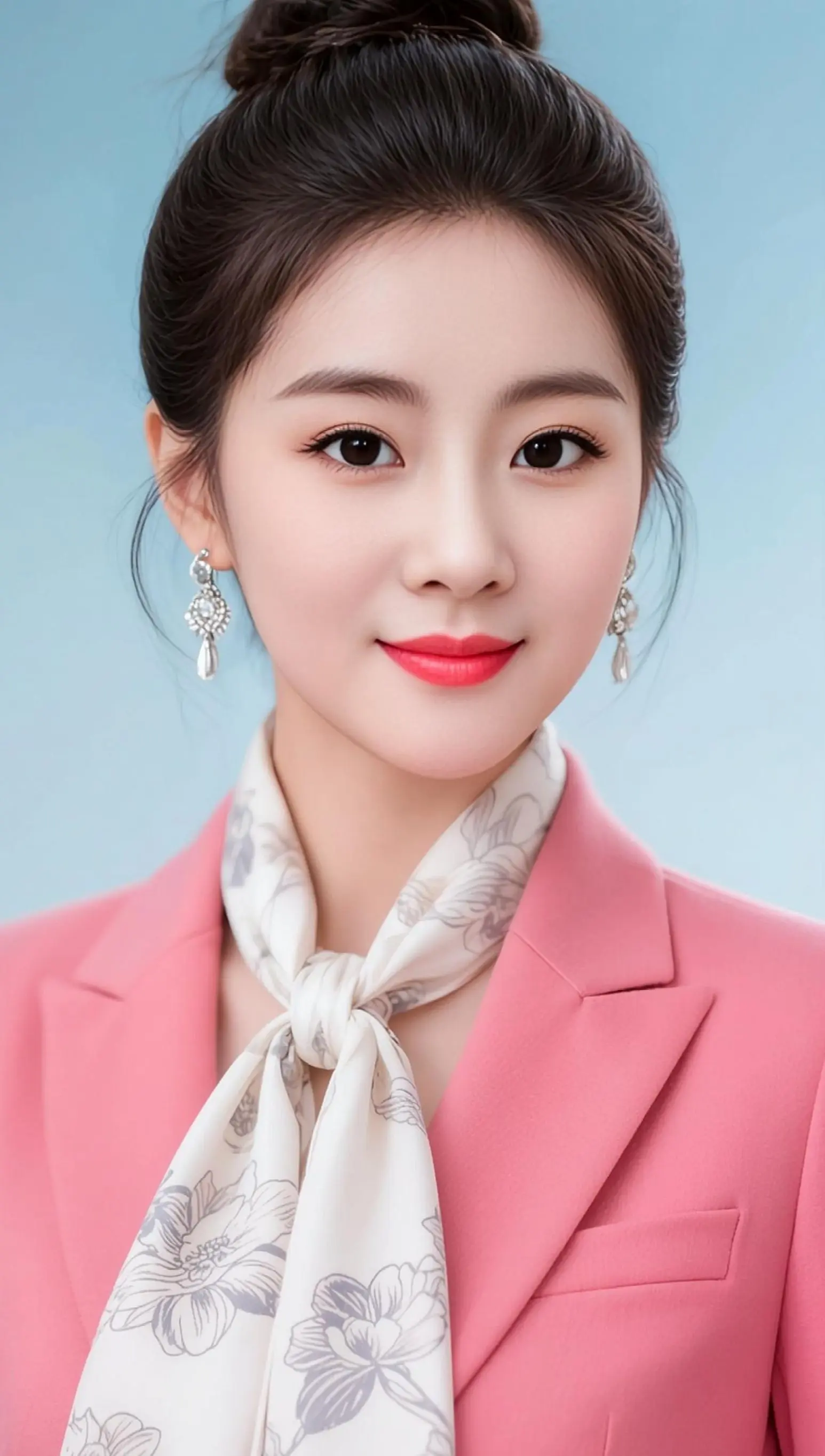 AI粉衣职场写真