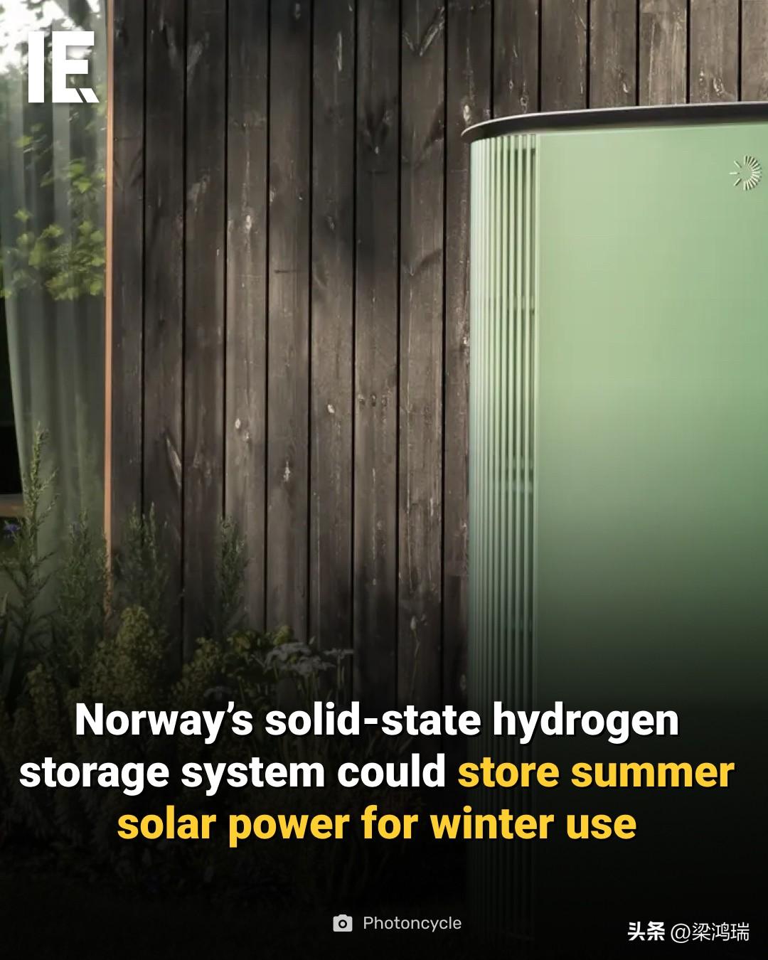 挪威能源科技初创公司 Photoncycle 在季节性储能领域取得了重大进展，该