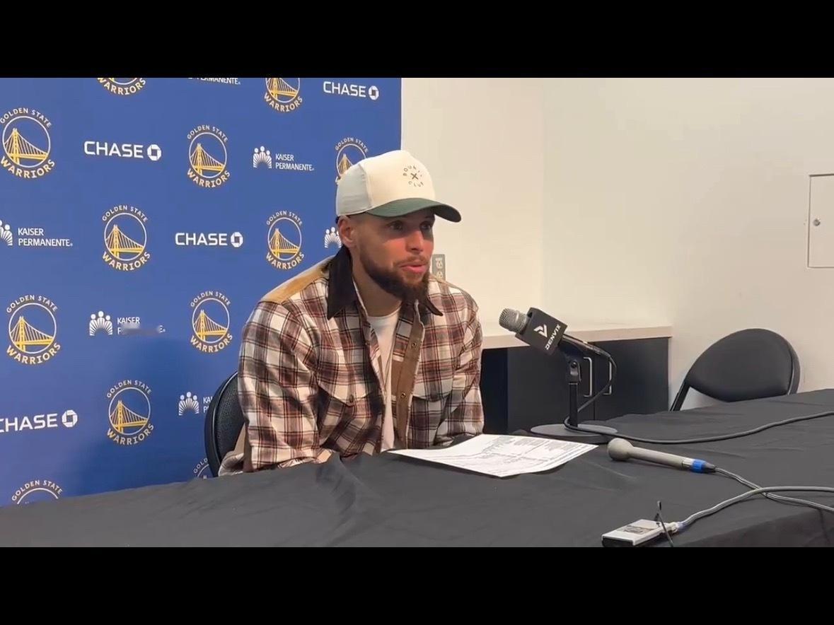 库里赛后采访 “ 勇士显然现在不是一支好球队因为我们的战绩说明了这一点此刻感受到