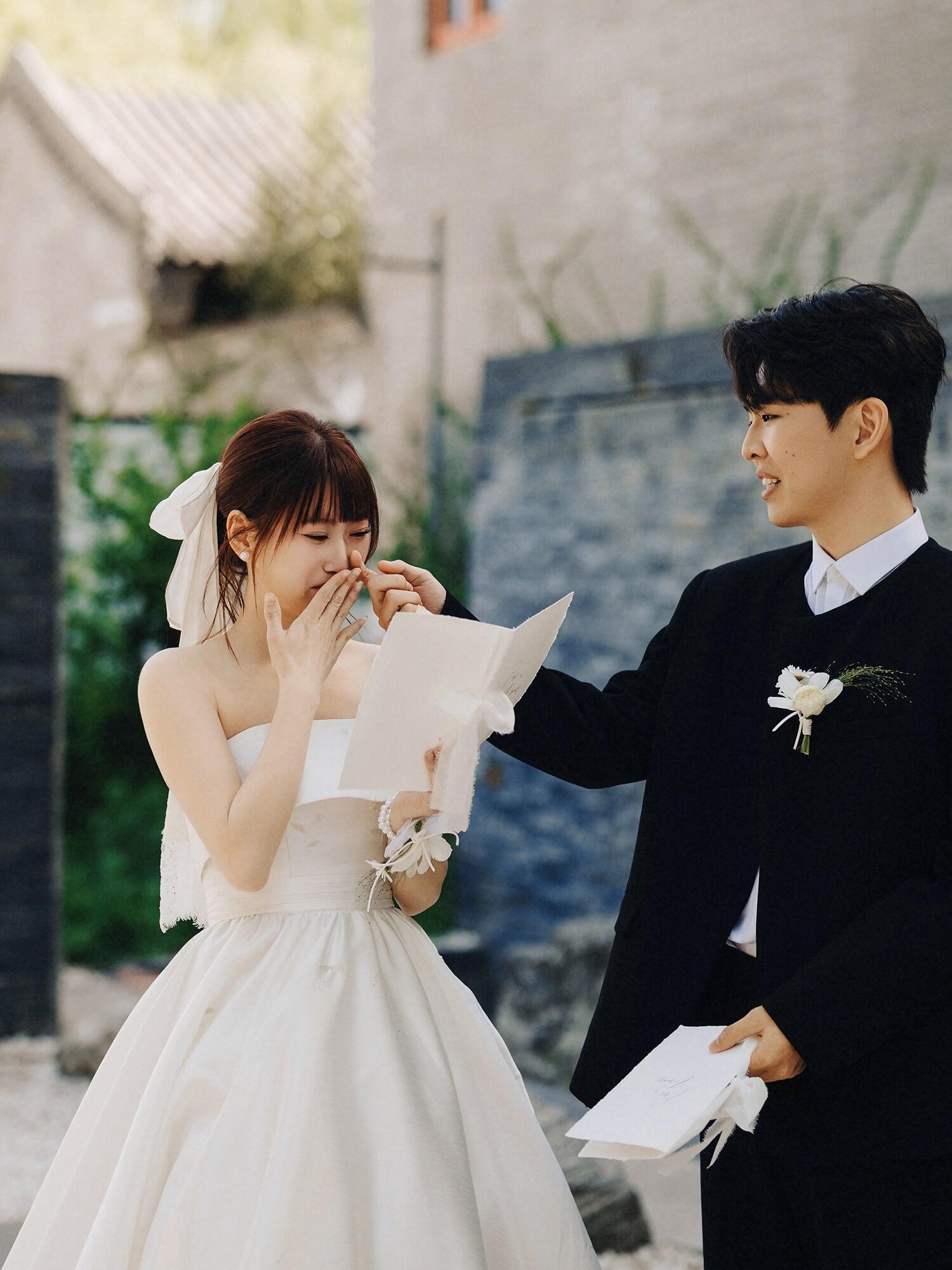 樊霄堂婚礼高清合影。 