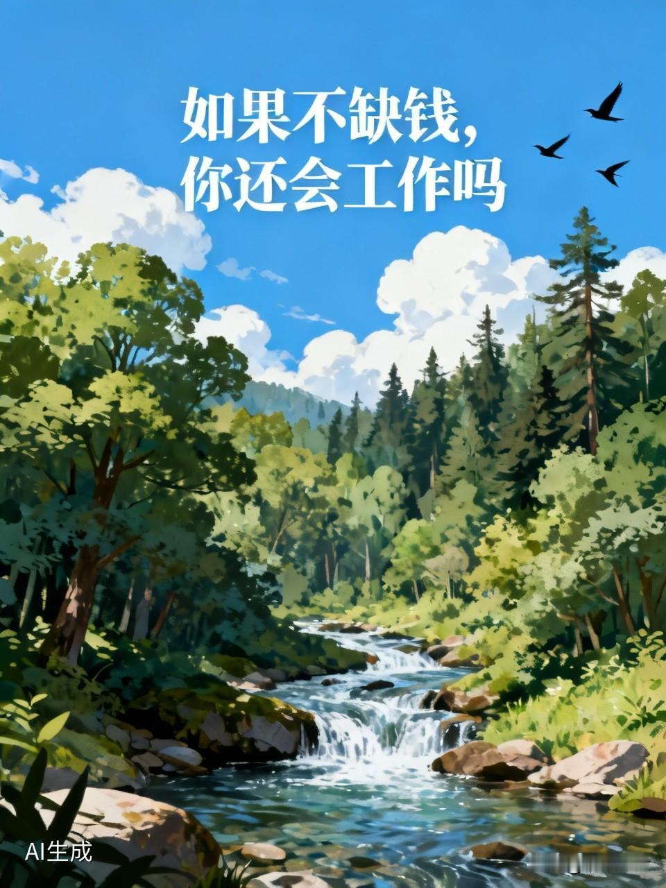 说真的如果不缺钱，真想找休闲的工作来干