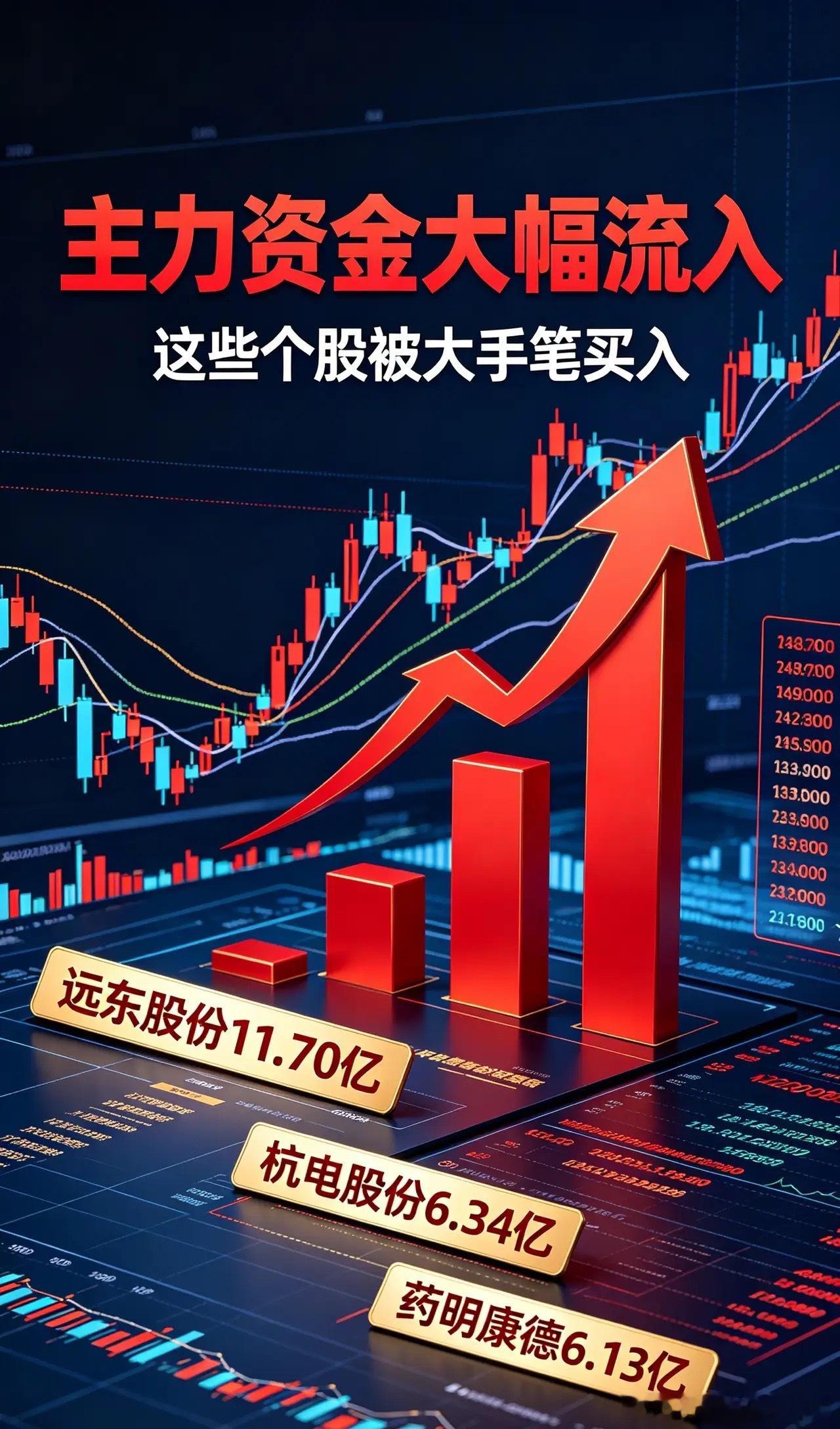 主力资金突然猛攻！这些个股被大手笔买入🔥盘面信号很明确！今天资金不是小打小闹，