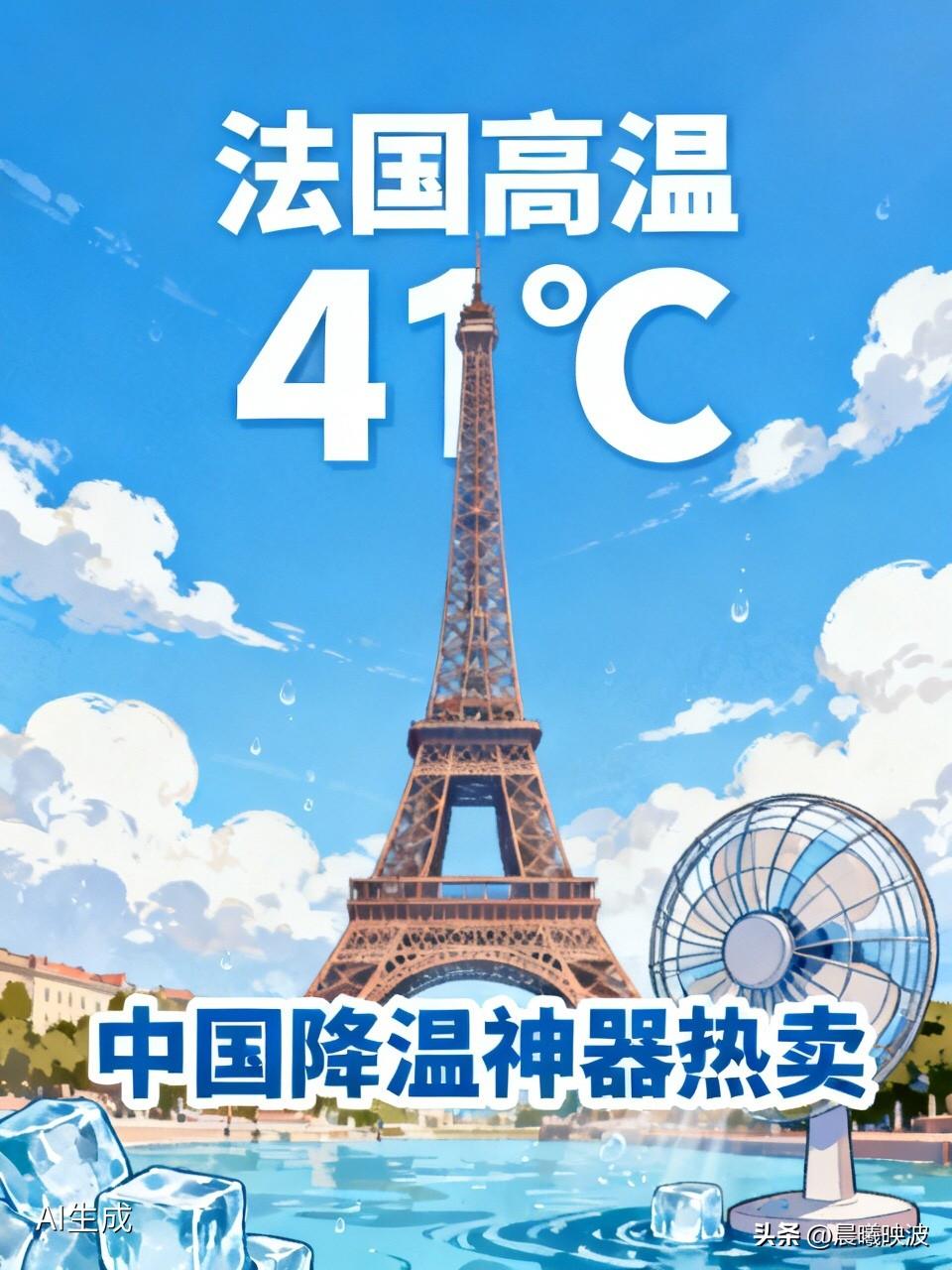 法国热到41℃创近80年纪录，中国降温神器被疯抢！欧洲人：环保先放放，命要紧
