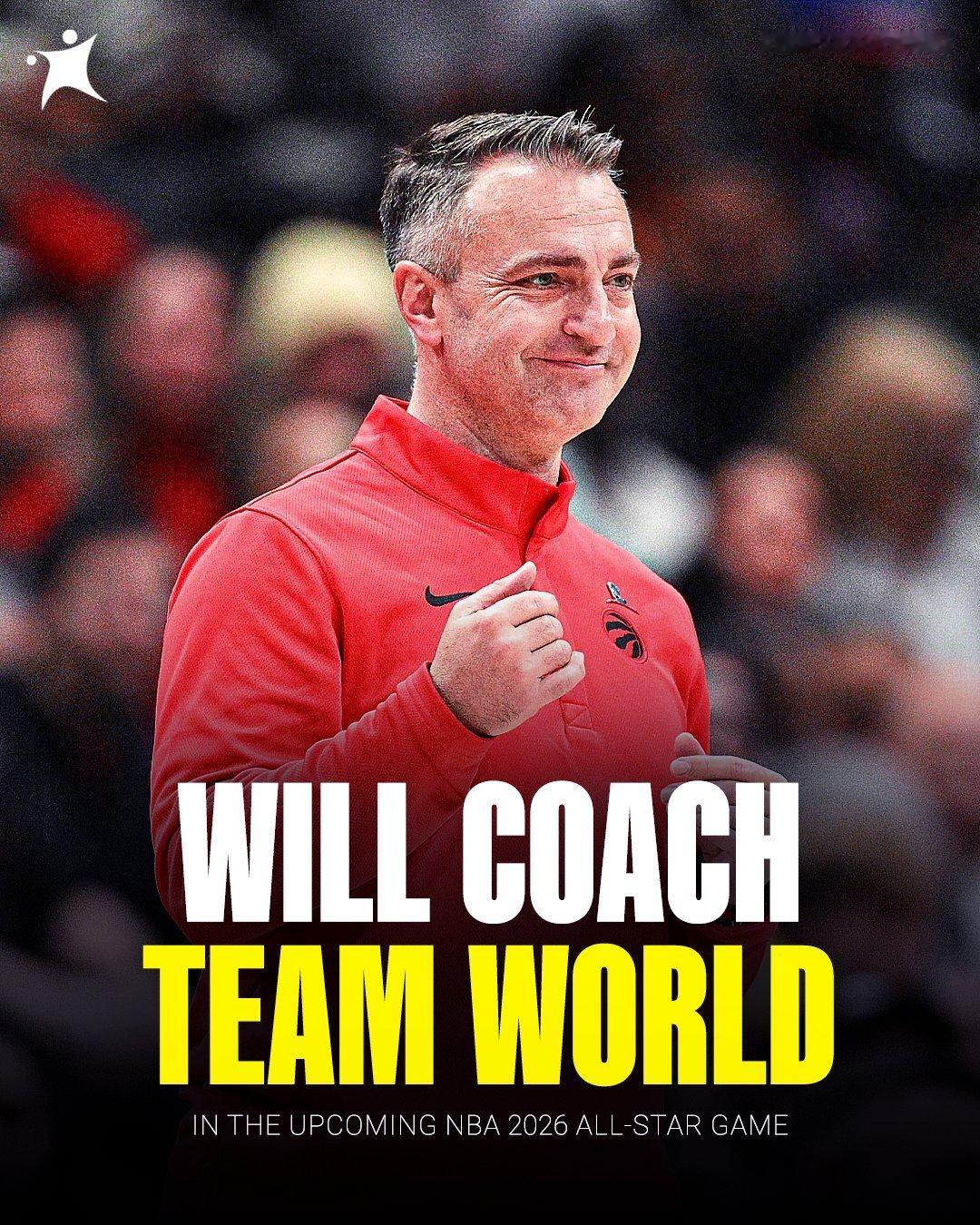 塞尔维亚媒体Meridian Sport：猛龙主帅拉贾科维奇将执教全明星世界队。