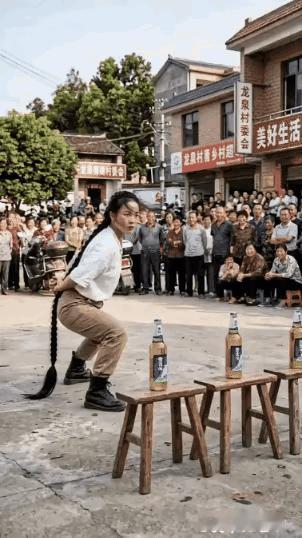 这是真辫子还是假辫子，反正不管真假算是很厉害了。