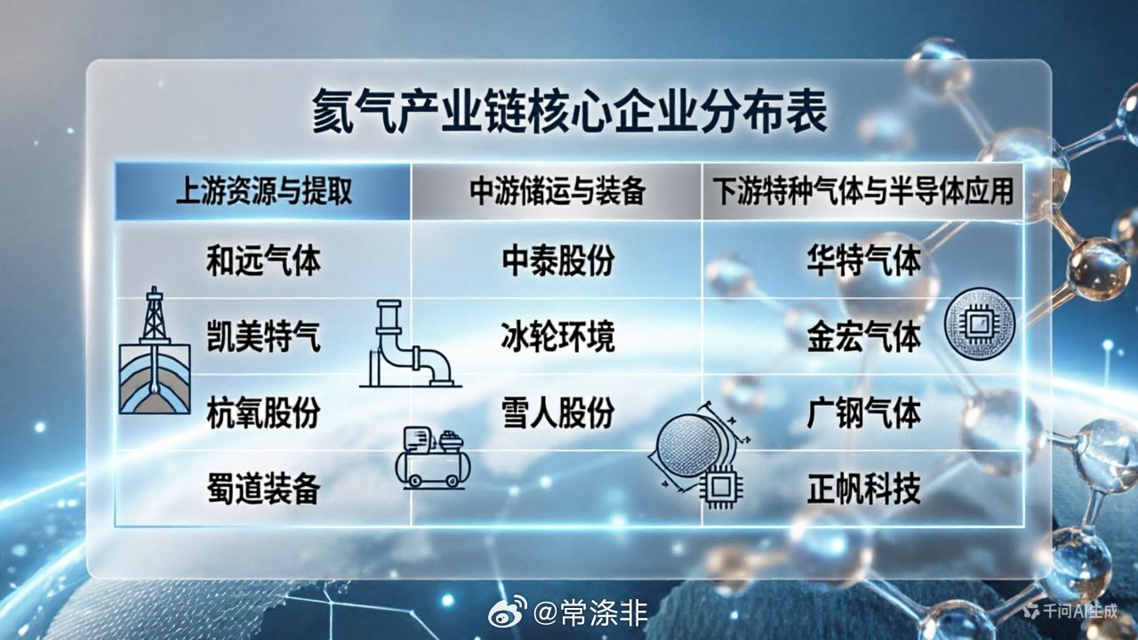 全球现货氦气价格最高涨40%，分享一张氦气产业链与相关公司逻辑。详细版本和简版各