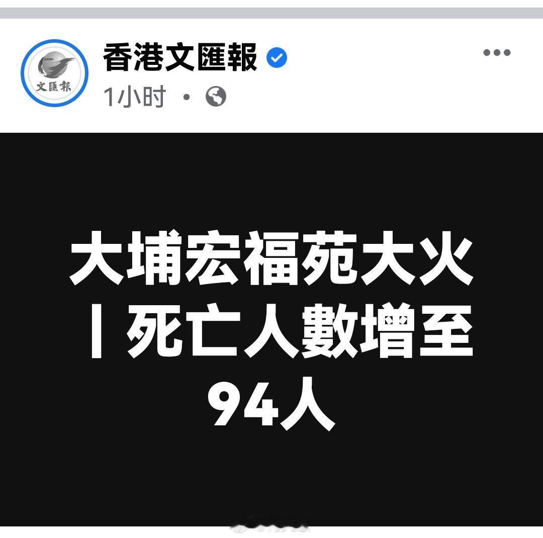 香港大埔宏福苑大火｜遇难人数增至94人。香港大火已致94人遇难海外新鲜事何天恩