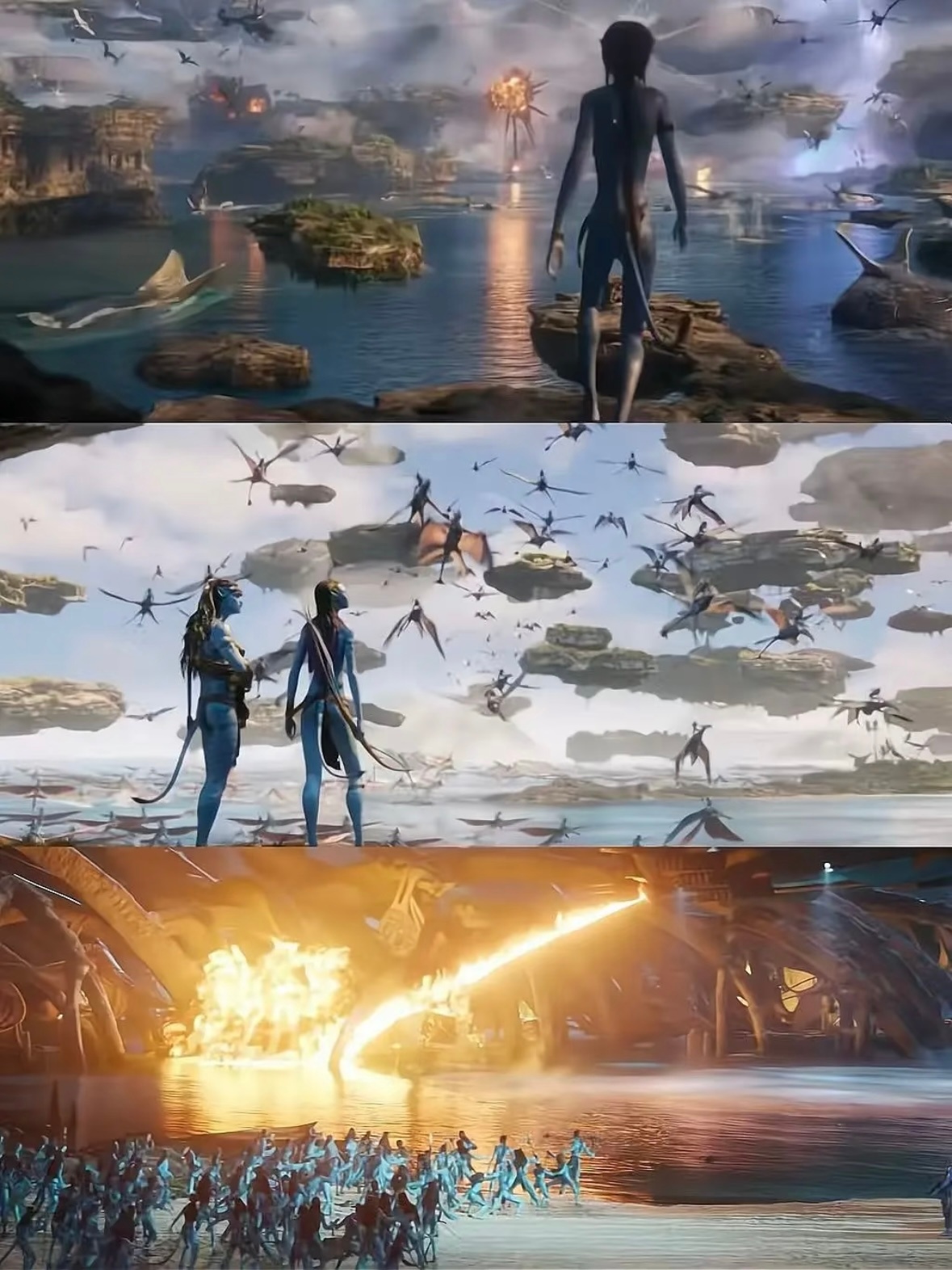 阿凡达3 仍然记得阿凡达第一部带给我的震撼，第二部水之道看的时候就感觉差点意思了