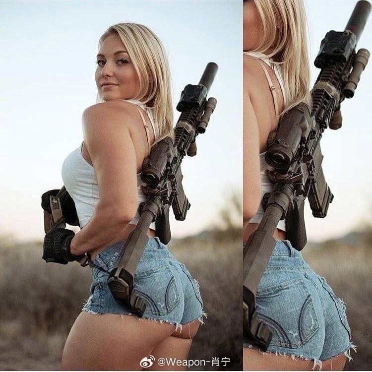 兵器影像 她背后这支枪去掉配件，裸枪价值几何？ 
