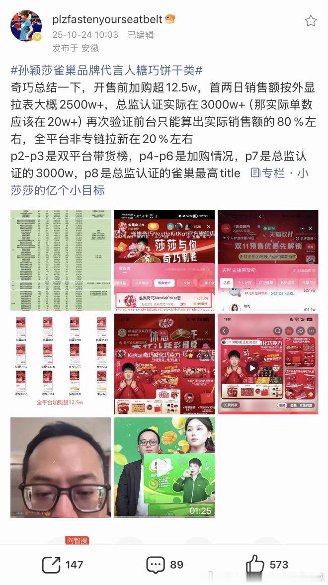 超级巨星孙颖莎和她的挂件belike： 
