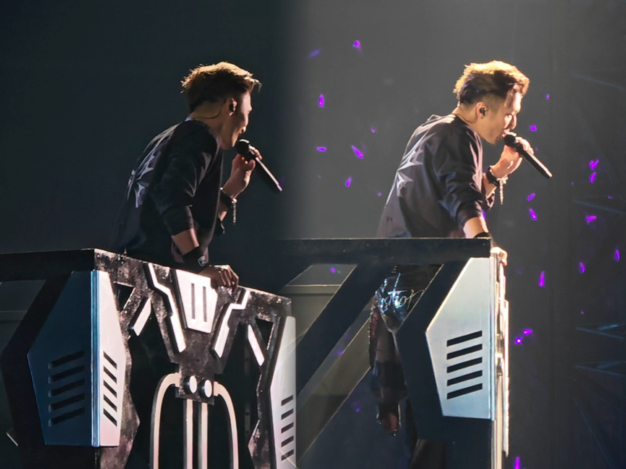 谢霆锋深圳演唱会排面顶配舞台搭配全开麦真唱，万人合唱瞬间点燃全场。舞台效果震撼炸